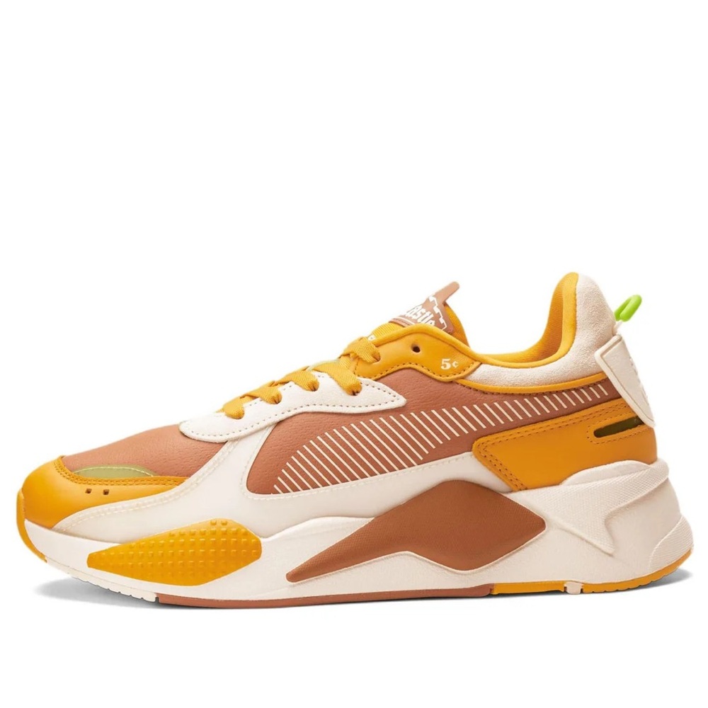 Puma Men's Sneakers ( WHITE CASTLE) in Orange and Cream